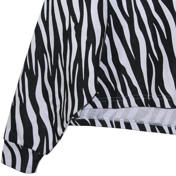 Nike Sportswear Icon Clash Women's Crew Sweatshirt Purple Black Zebra Print NWT - Picture 8 of 10